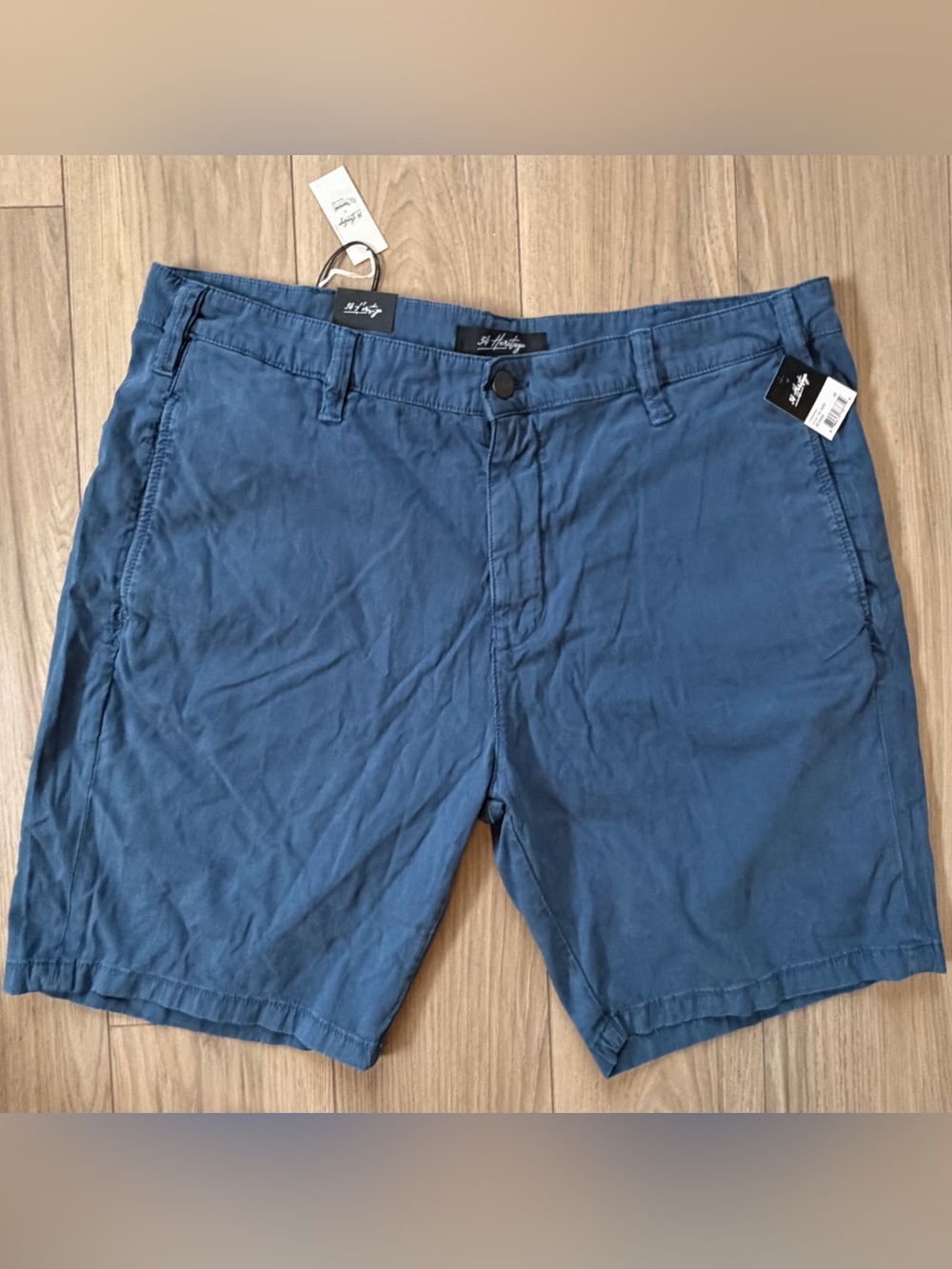 34 Heritage Nevada Ocean Fine Touch Stretch Ribbed 9” Shorts Sz 40